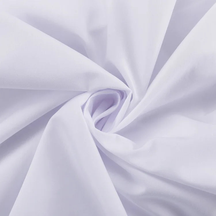 Close-up of light purple fabric with folds