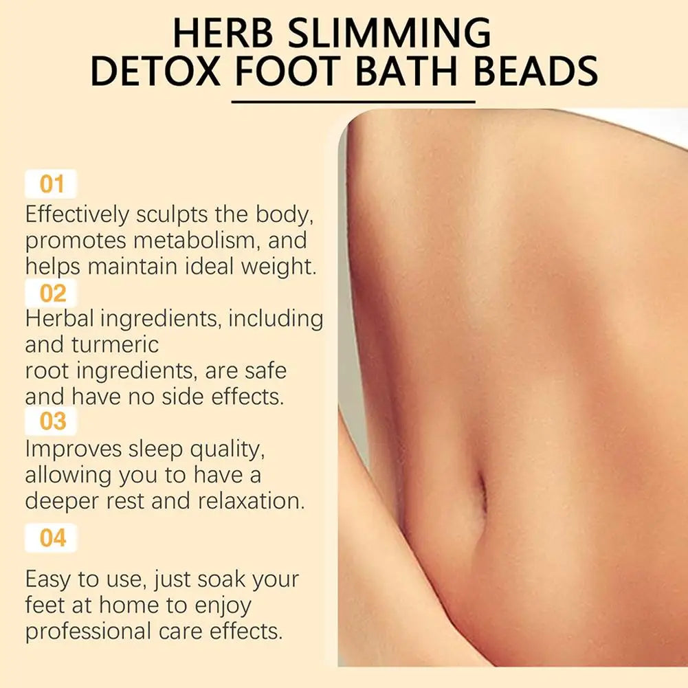 Herb slimming detox foot bath beads