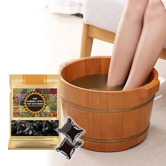 Herb detox foot bath beads packaging natural bio health